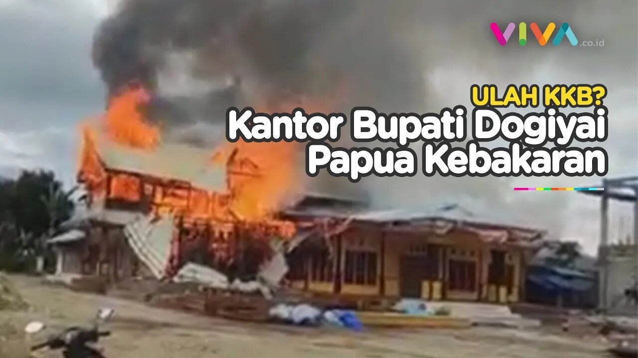 BREAKING NEWS! Kantor Bupati Dogiyai Papua Kebakaran, Ulah KKB?