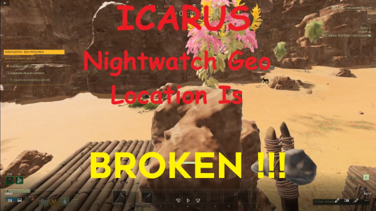 ICARUS Night Watch Geo Location Is Broken