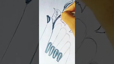 girl hand drawing