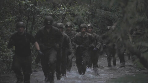 III MIG at Jungle Warfare Training Center: endurance course