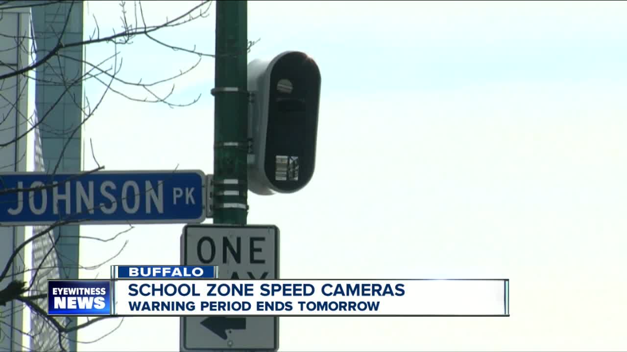 Buffalo school speed zone camera warning ends