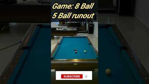5 Ball runout #8ballpool #shorts