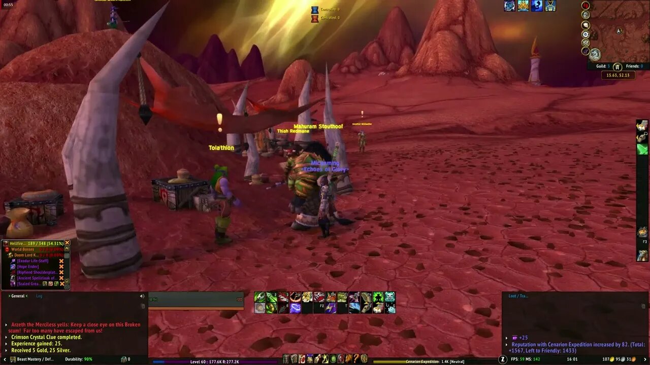 Crimson Crystal Clue World of Warcraft The Burning Crusade