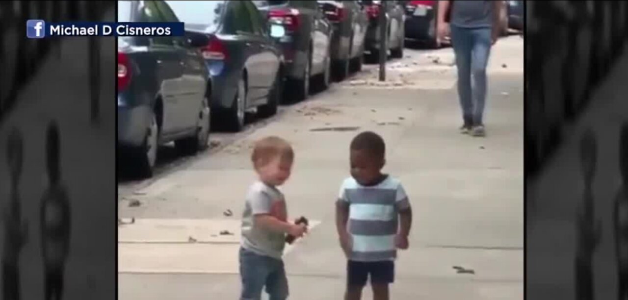 Video of boys hugging goes viral