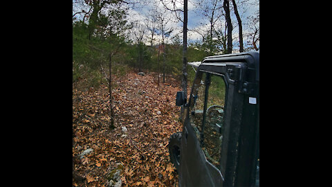 After clearing the trail (Christmas Day 2021)