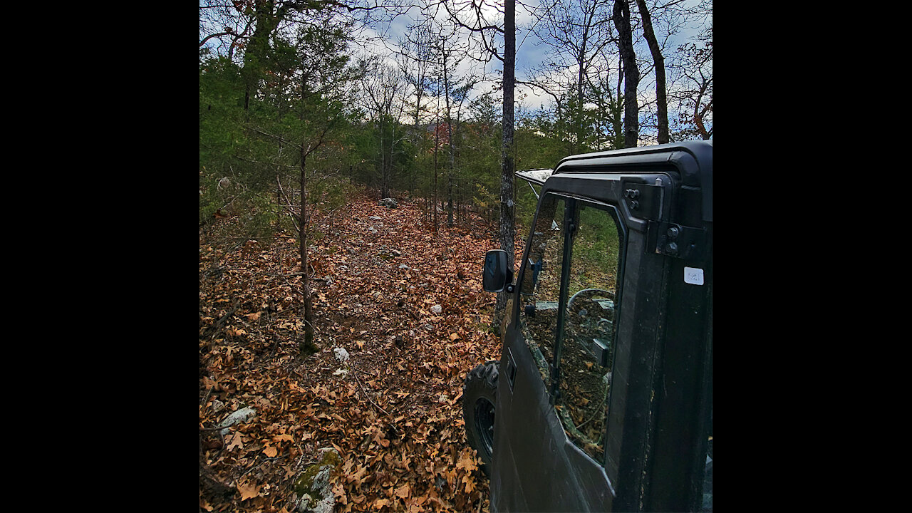 After clearing the trail (Christmas Day 2021)