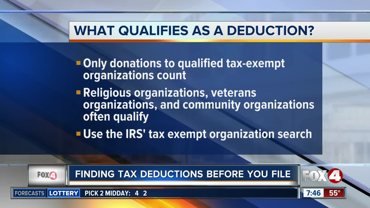 Finding deductions for tax season