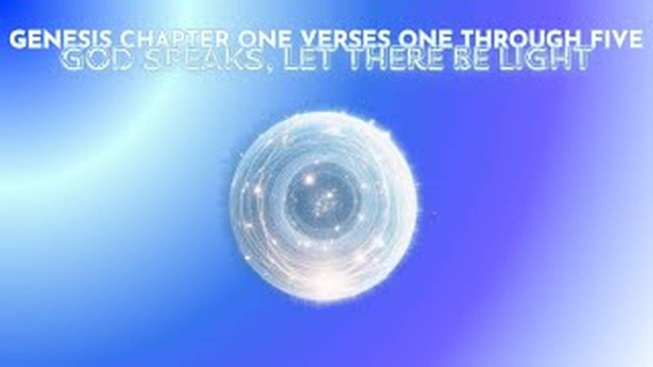 Genesis 1:1–5 Bible Study, In the Beginning, A Bible Study on Creation