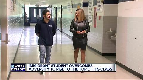 Immigrant student overcomes adversity to rise to the top of his class