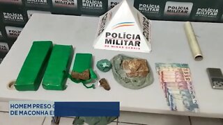 Gov. Valadares: Homem preso com mais de 2 Quilos de Maconha em Casa.