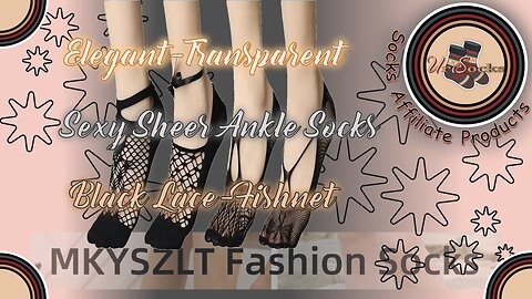 💖 Sexy & Elegant Black Lace Fishnet Socks – Sheer No-Show Ankle Mesh Socks for Women! 👣✨