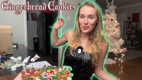 Russian Girl First Time Decorating Gingerbread Men. And I Open Some Amazon Christmas Gifts!!!