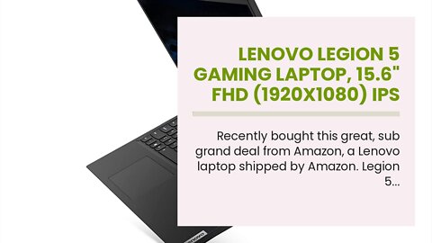 Lenovo Legion 5 Gaming Laptop, 15.6" FHD (1920x1080) IPS Screen, AMD Ryzen 7 4800H Processor, 1...