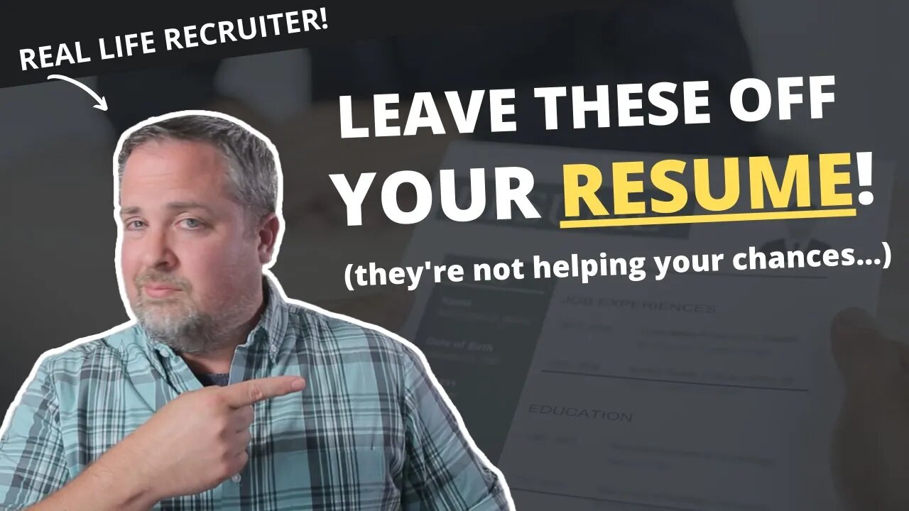 Remove These From Your Resume! - Tips On How To Write An Effective Resume