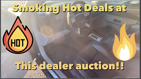 Super-Hot deals at this dealer auction! Maybe TOO hot!