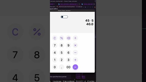 flutter desktop app | calculator app