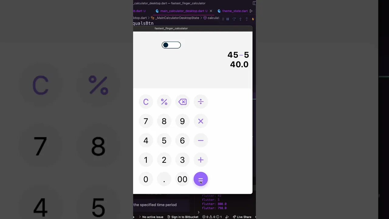flutter desktop app | calculator app