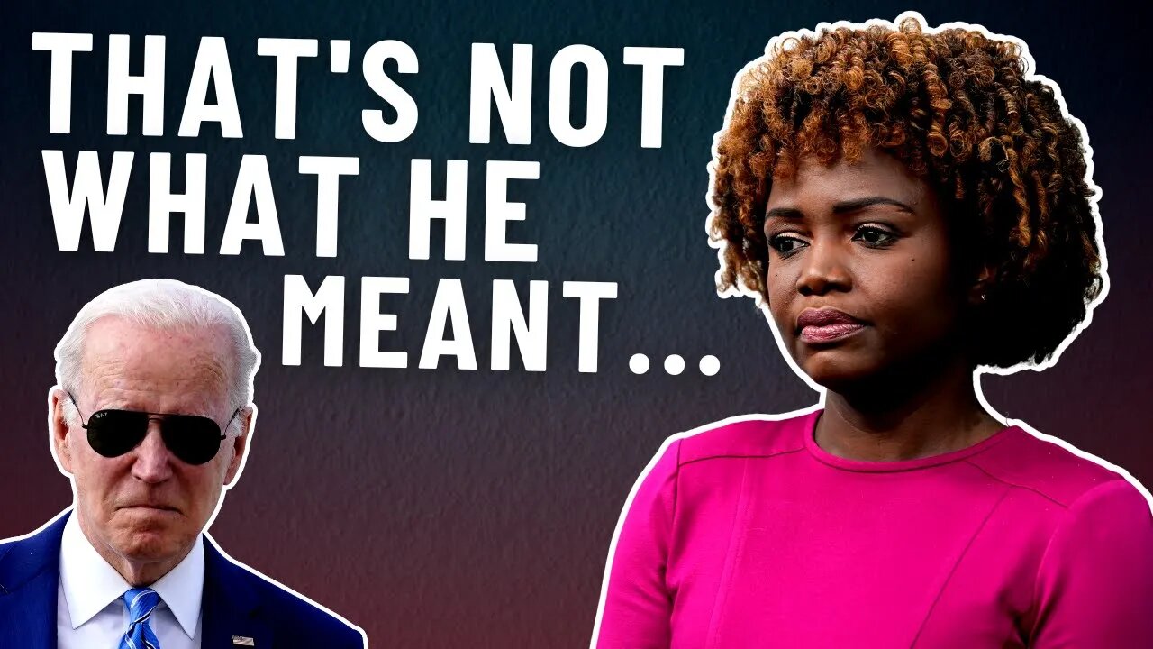 Karine Jean-Pierre walks back Joe Biden's INSANE 2nd Amendment comments