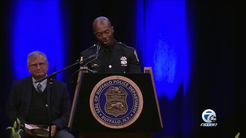 Officer Champion: Lehner was jokingly called 'Bradley Cooper'
