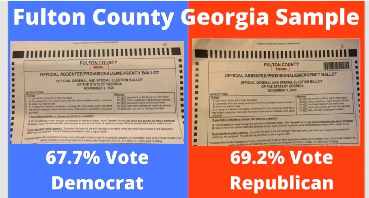 Jovan Pulitzer proves Georgia printed different ballots for Republicans and Democrats