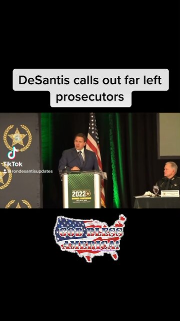 DeSantis calls out far left prosecutors | Biden | Trump | Bannon | Bongino