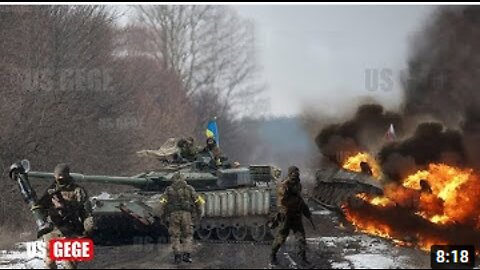 Ukraine Attack (May 22 2022) Special Forces fire anti-tank missiles on Russian T-80 tanks in Kharkiv