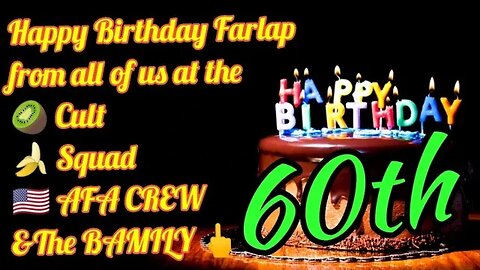 Happy 60th Birthday @farlap From all of us (description)