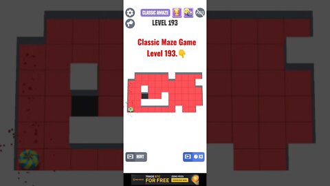 Classic Maze Game Level 193. #shorts