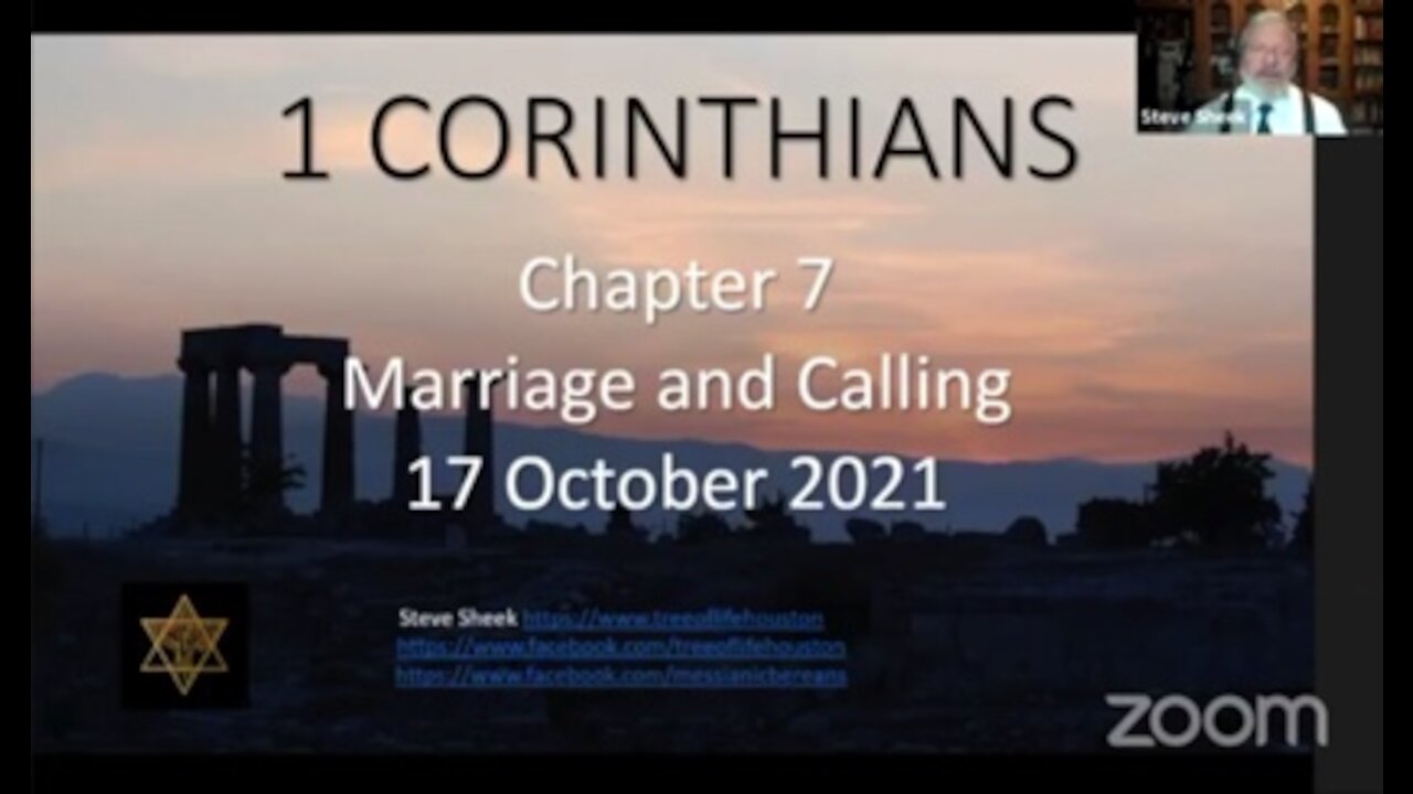 1 Cor 7 Marrage and your calling
