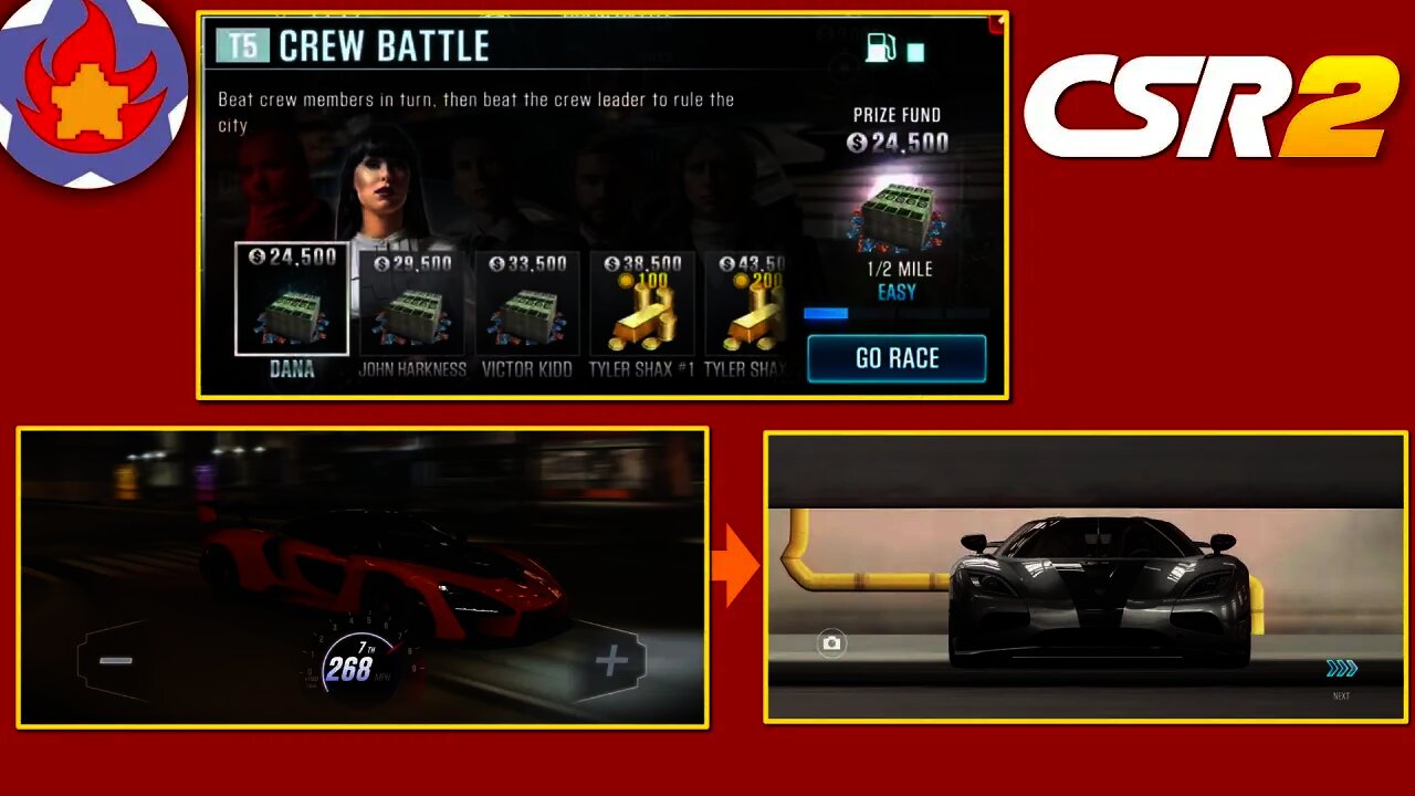 Beating The Tier 5 Crew Battle & Winning Shax's Agera with the McLaren Senna | CSR Racing 2