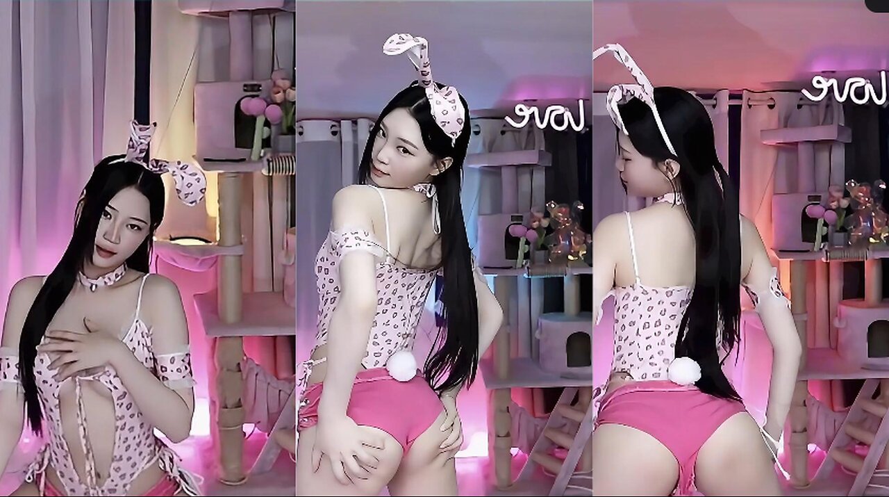 HOT KOREAN TEEN STRIP RABBIT SUIT 4K 60FPS HD SEXYDANCE