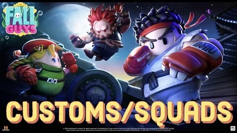 Fall Guys SEASON 3 Livestream- CUSTOMS/SQUADS with Viewers | Session #97