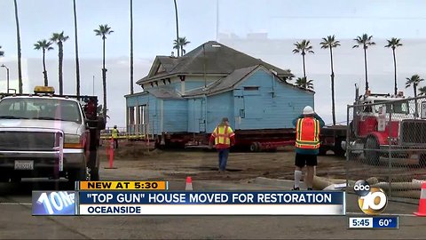 Oceanside's 'Top Gun' house moved for restoration