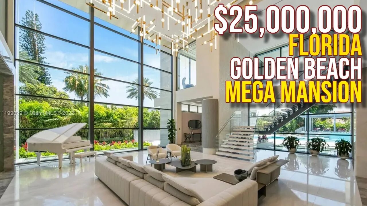 Inside $25,000,000 Florida Golden Beach Mega Mansion
