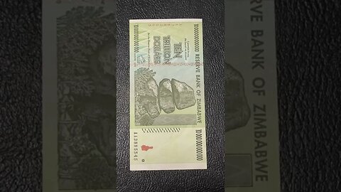 10,000 Trillion Zimbabwe Note Overview. Amazing Example Of Human Folly. Crazy Inflation