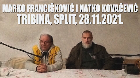 Marko Francišković i Natko Kovačević, tribina u Splitu (28.11.2021.)