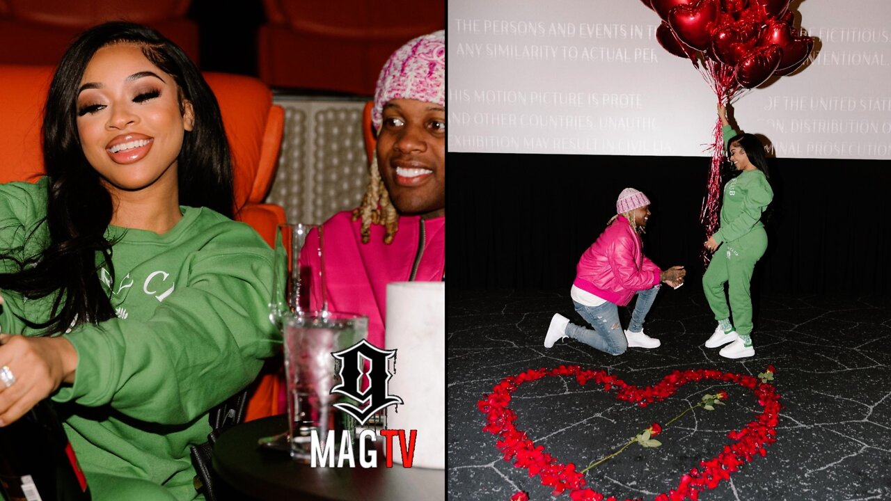 Lil Durk Rents Out Entire Movie Theater For Fiancee India Royale! 🌹