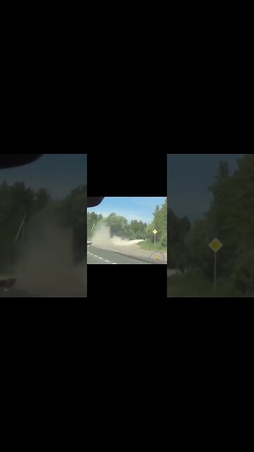 #Shorts Big Rig vs. Bicycle Rider