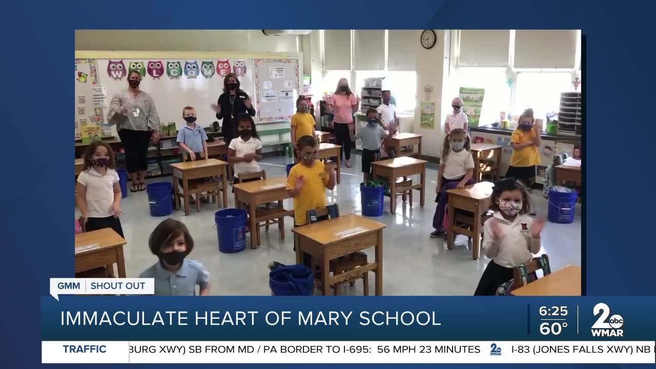 Immaculate Heart of Mary School in Towson says Good Morning Maryland!