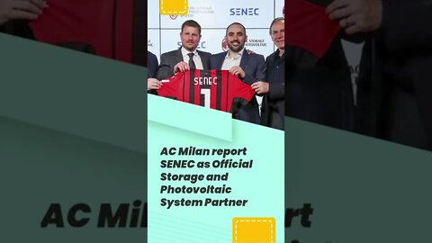 AC Milan report SENEC as Official Storage and Photovoltaic System Partner #shorts