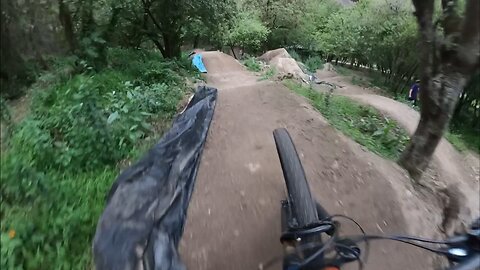Evening ride at the bike trails