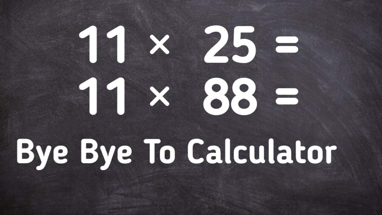 Magic trick to multiply any number with 11 in just a few seconds without using Calculator