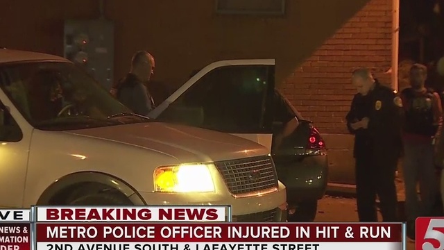 Police Search For Vehicle In Officer-Involved Hit-&-Run