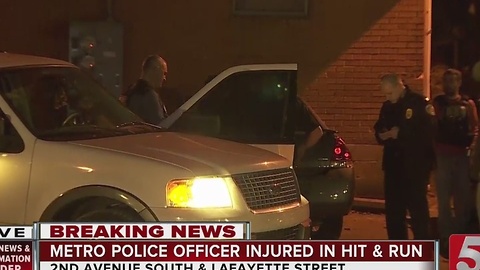 Police Search For Vehicle In Officer-Involved Hit-&-Run