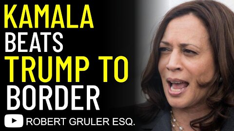 Kamala Beats Trump to the Border
