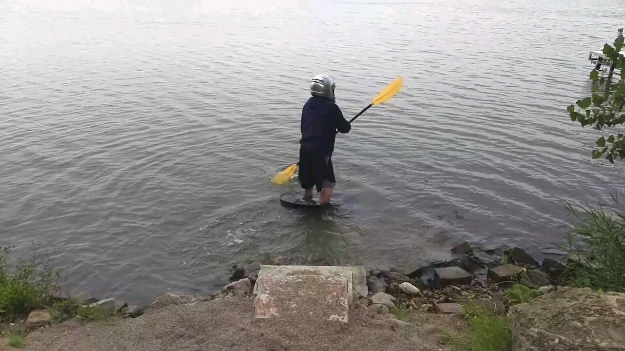 Wheelbarrow boat