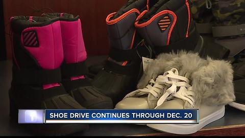 Local agencies team up for shoe drive