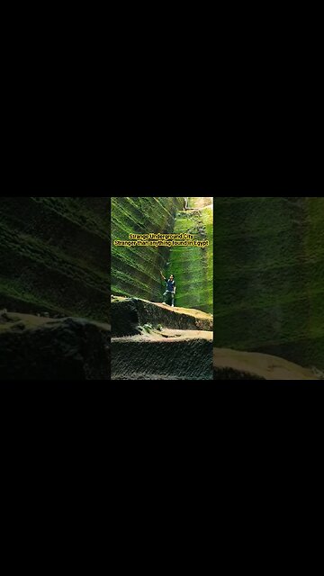 Ancient Underground City Carved Into Solid Bedrock #ancienthistory #archeology #cave #art #adventure