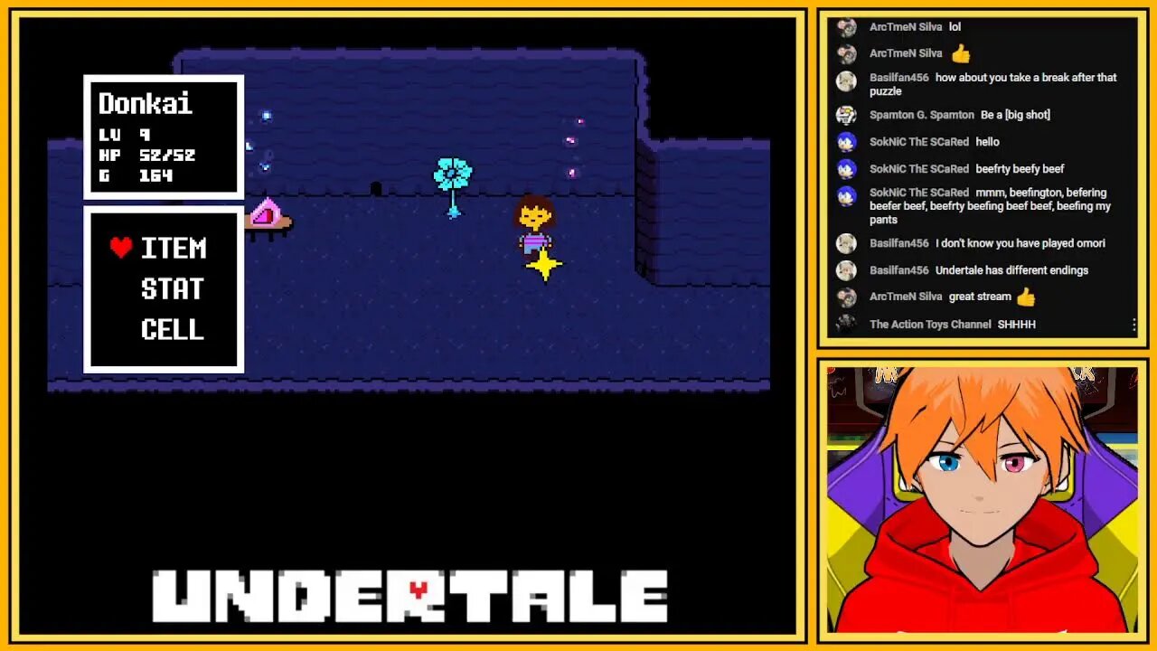 First time with UNDERTALE. Backseat gamers rejoice and may god help us all