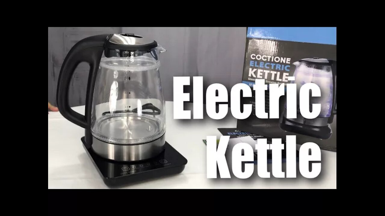 COCTIONE Glass Digital Double Wall Cool Touch Cordless Electric Tea Kettle Review